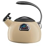 Cream cuisinart porcelain enamel hob kettle 3.0 litres - The PerfecTemp Teakettle.  from AMETHYST CATERING LTD/KETTLES.