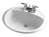 418dPiOJ3IL. SL160  Crane Plumbing Sonnet Vitreous China Centerset Drop In Lavatory Sink #1287V