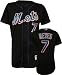 Jose Reyes Black Majestic Authentic 2009 Alternate On-Field New York Mets Jersey - 40