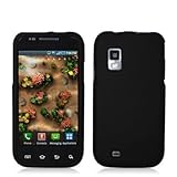 Black Rubberized Hard Phone Cover for Samsung Fascinate (Galaxy S) Protecto ....