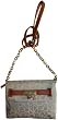 Women's Calvin Klein Purse Handbag Keylock Crossbody Off-White/Champagne