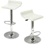 Set of 2 Juno Bar Stools - White (White) (24"H x 20"W x 17"D)