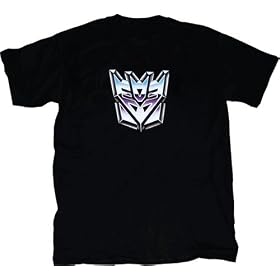 Transformers Evil Decepticon Head Black T-shirt Tee