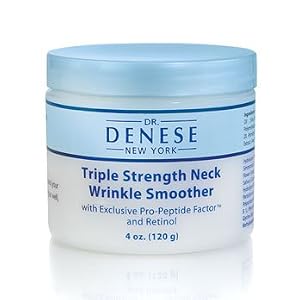 Dr. Denese Triple Strength Neck Wrinkle Smoother, 4 oz (120 g) Deluxe Size Jar