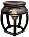 Unique Bold Modern Style - 18" Ming Chinese Lacquer Blossom Stool - 3 Colors