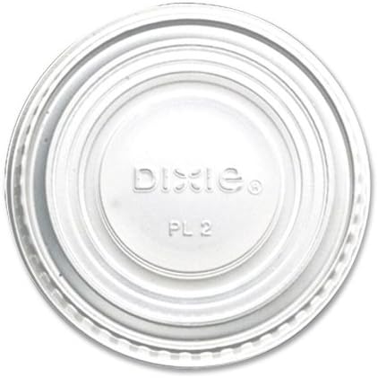 Wholesale CASE of 5 - Dixie Foods Souffle Cup Lids-Souffle Lids, 2oz., 2400/CT, White