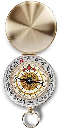 Brass Pocket Watch Style Military Army Compass Camping Hiking Sports Antique