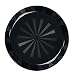 NorthWest Enterprises N121217 High Quality Plastic Round Tray, 12" Diameter, Black (Case of 12)