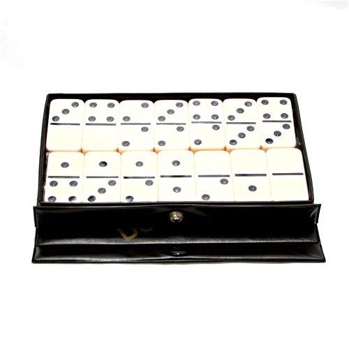 Childrens Toyshop  Toys : Standard size Double 6 Dominoes w/ Black dots