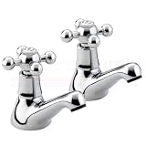 Bristan Regency Basin Taps Chrome Plated