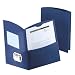Oxford 50625-23 Contour Two Pocket Portfolios, Dark Blue, 25 Per Box