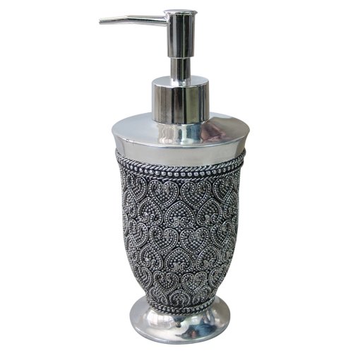 nu steel Beaded Heart Soap/Lotion Pump