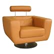 Hamlin Leather Swivel Chair - Tan