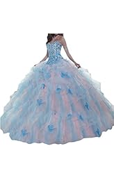  Beaded Lace-Up Sweetheart  Organza  Ball Gown Pageant Dress/Quinceanera Dress  With Rhinestones