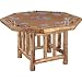Rush Creek Log Cabin Style Octagon Poker Table