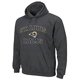 St. Louis Rams Charcoal Heart and Soul II Hooded Sweatshirt
