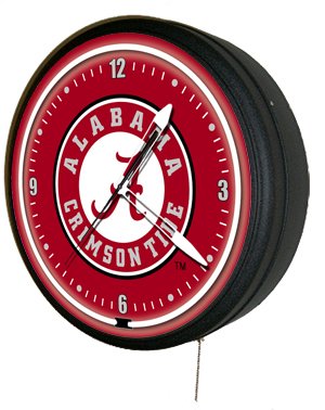 Alabama Crimson Tide Neon Clock