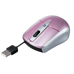 バッファローコクヨサプライ BUFFALO 光学式有線マウス USB接続 横スクロール ケーブル巻取り ピンク BSMOU02YMPK