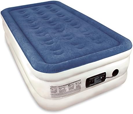 Twin Sized SoundAsleep Dream Series Air Mattress with ComfortCoil Technology & Internal High Capacity Pump [2015 MODEL]