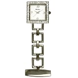 Henley polished chrome crystal fob watch