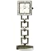 Henley polished chrome crystal fob watch