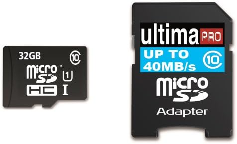 Memzi 32GB Class 10 40MB/s Ultima Pro Micro SDHC Memory Card with SD Adapter for Casio High Speed Exilim Series Digital Cameras