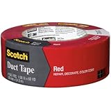 Scotch Duct Tape, Red, 1.88-Inch by 60-Yard