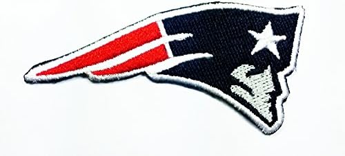 New England Patriots Patch Embroidered Iron on Hat Jacket Hoodie Backpack Ideal for Gift/ 7cm(w) X 3cm(h)