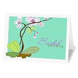 Fabulous Stationery Orchid Island Bridal Shower Fill-In Invitations, Multi-color, 12 (WI-19)