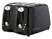 Russell Hobbs 14340 4 Slice Toaster in Black Plastic with variable browning and frozen, cancel and reheat functions