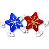 SDISC Plush and Rope Snowflake Assorted Holiday Colors