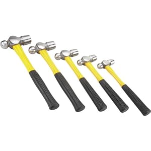 Click here to buy Grizzly H5849 5 pc. Ball Peen Hammer Set.