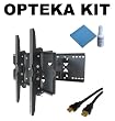 Opteka AM-650 Heavy Duty Black Plasma & LCD TV Dual-Arm Articulating Wall Mount for 34" to 60" Displays (Bonus 6' HDMI Cable And Plasma/LCD Formulated Cleaning Kit Included!)