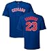 Ryan Sandberg Chicago Cubs Blue MLB Throwback 2 Sided Short Sleeve Tee Shirt By Majestic (L=44)
