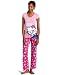 Hello Kitty Women's Smart N Cute Pant Set, Pink, X-Large