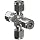 Parker A-Lok 12ECR12-316 316 Stainless Steel Compression Tube Fitting, Cross, Tube OD