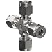 Parker A-Lok 12ECR12-316 316 Stainless Steel Compression Tube Fitting, Cross, Tube OD