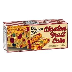 FRUIT CAKE Boxed 2 lb Regular Recipe Claxton Fruitcake