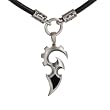 THE SWORD-BLACK --Power Protection And Authority-- Pendant With Black Leather Necklace BICO AUSTRALIA