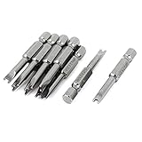 uxcell　スパナドライバービット　ねじ回しビット　7mmシャンクダイヤ　4.5mmビット幅　10個