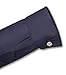 Biagio Men's 100% Cotton Solid Navy Blue Color Dress Shirt w/Convertible Cuffs