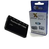 Ex-Pro High Power Plus+ BP-1100S, BP1100S - 2 Year Warranty Replacement Lithium Li-on Digital Camera Battery for KYOCERA U4R, U4RB, U4RBK