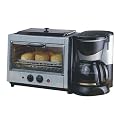 Sunpentown 4-in-1 Breakfast Maker - Silver/ Black