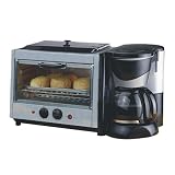 Sunpentown 4-in-1 Breakfast Maker - Silver/ Black