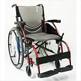 Karman Healthcare S-105 Ergonomic Lightweight Wheelchair S-ERGO105F Seat Width: 18 x 17, Frame Color: Silver, Wire Brakes: Yes