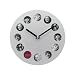 Photo Frame Wall Clock - Matte Silver