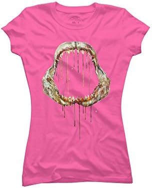Shark Bone Women's 2X-Large Hot Pink Graphic T Shirt - Design By Humans