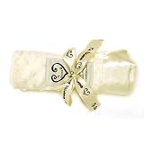 Small Cream Velour Baby Security Blanket by My Blankee