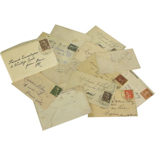 Vintage Ephemera Pack of 16 Envelopes