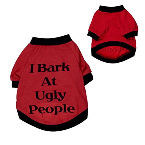 Learn More About Puppy Clothes,Haoricu I Bark At Ugly People Cats T Shirt Sweatshirt for Pets Small ...